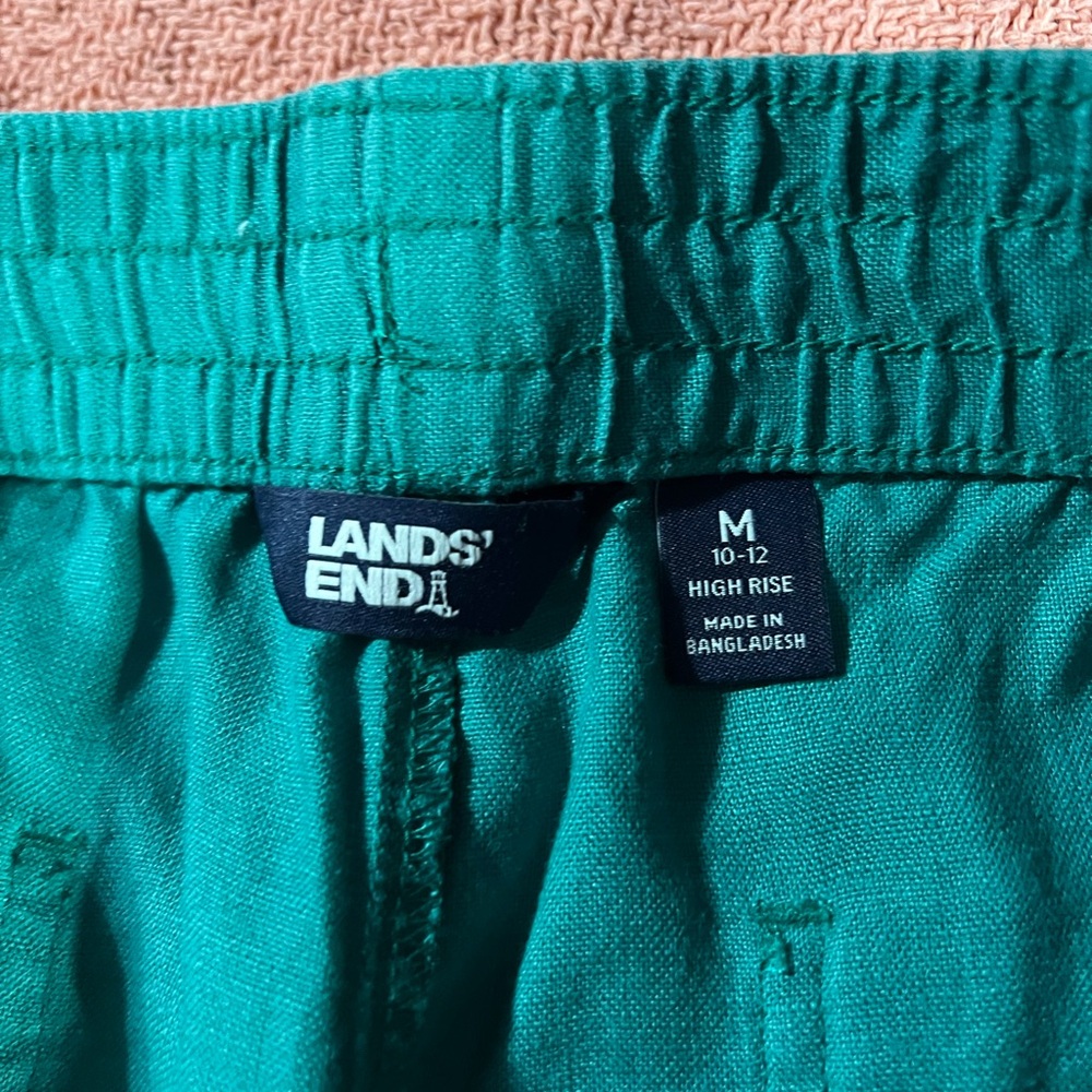 Lands' End Green High Rise Shorts